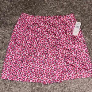 NWT Club Classics Pink Floral Skort Size 14